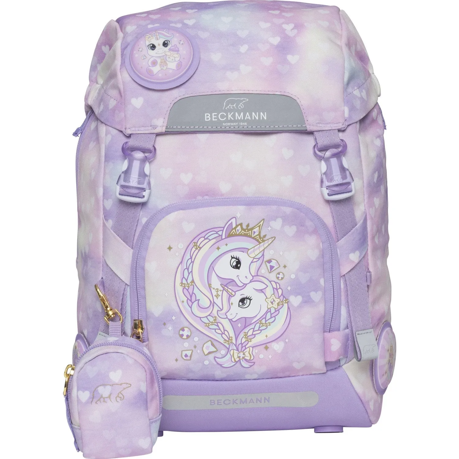 Beckmann Unicorn Princess Purple Classic School Bag