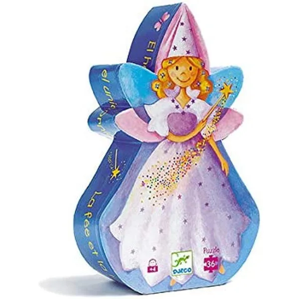 Djeco Silhouette Puzzle - Fairy & Unicorn