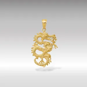 Gold 3D Dragon Pendant Model-C2375