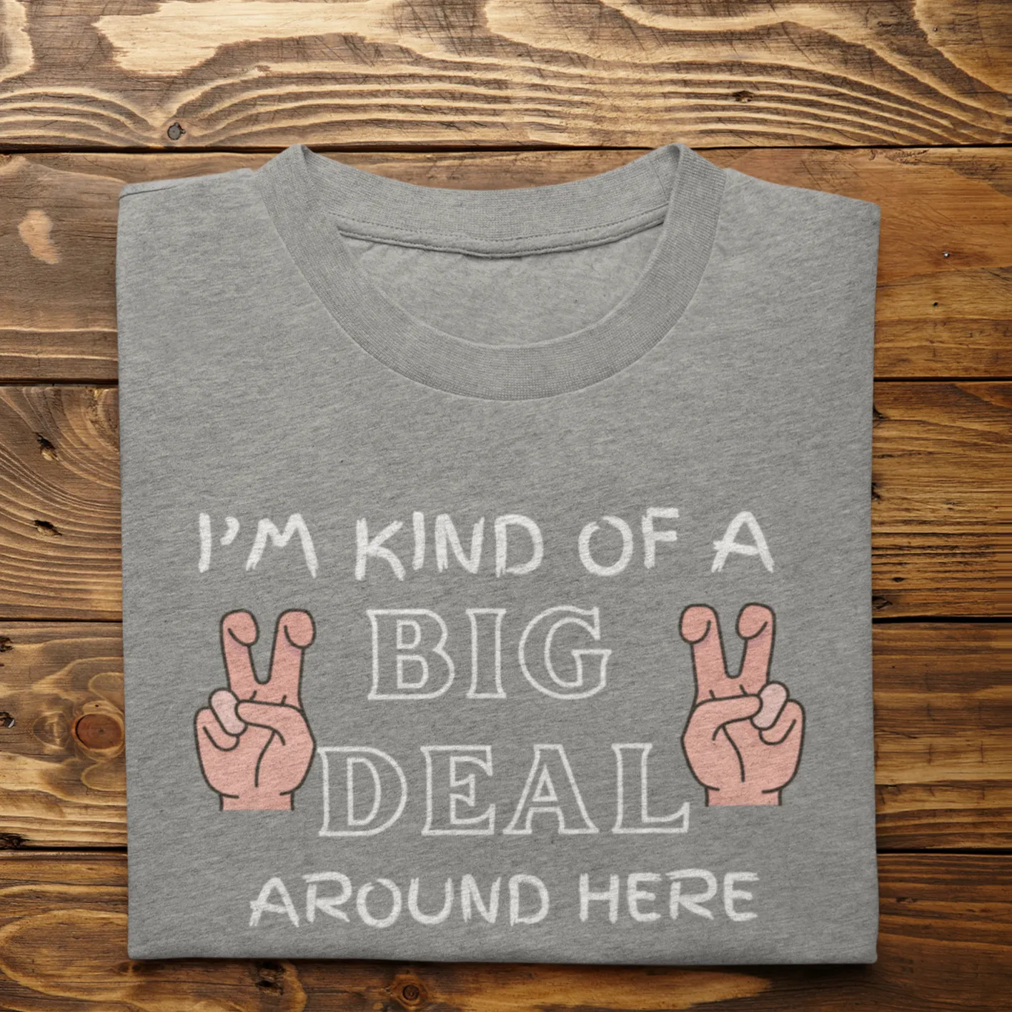 I'm Kind Of A Big Deal Around Here Tshirt, Sarcastic T Shirt, Funny Slogan T-Shirt, Funny Quote Tee, College Party T-Shirt, Dad Tshirt