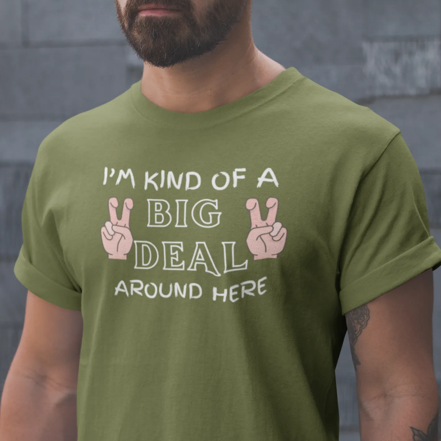 I'm Kind Of A Big Deal Around Here Tshirt, Sarcastic T Shirt, Funny Slogan T-Shirt, Funny Quote Tee, College Party T-Shirt, Dad Tshirt