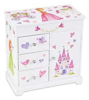 Jewelkeeper Unicorn Music Box 3 Drawers Princess Castle Sugar Plum Fairy Tune