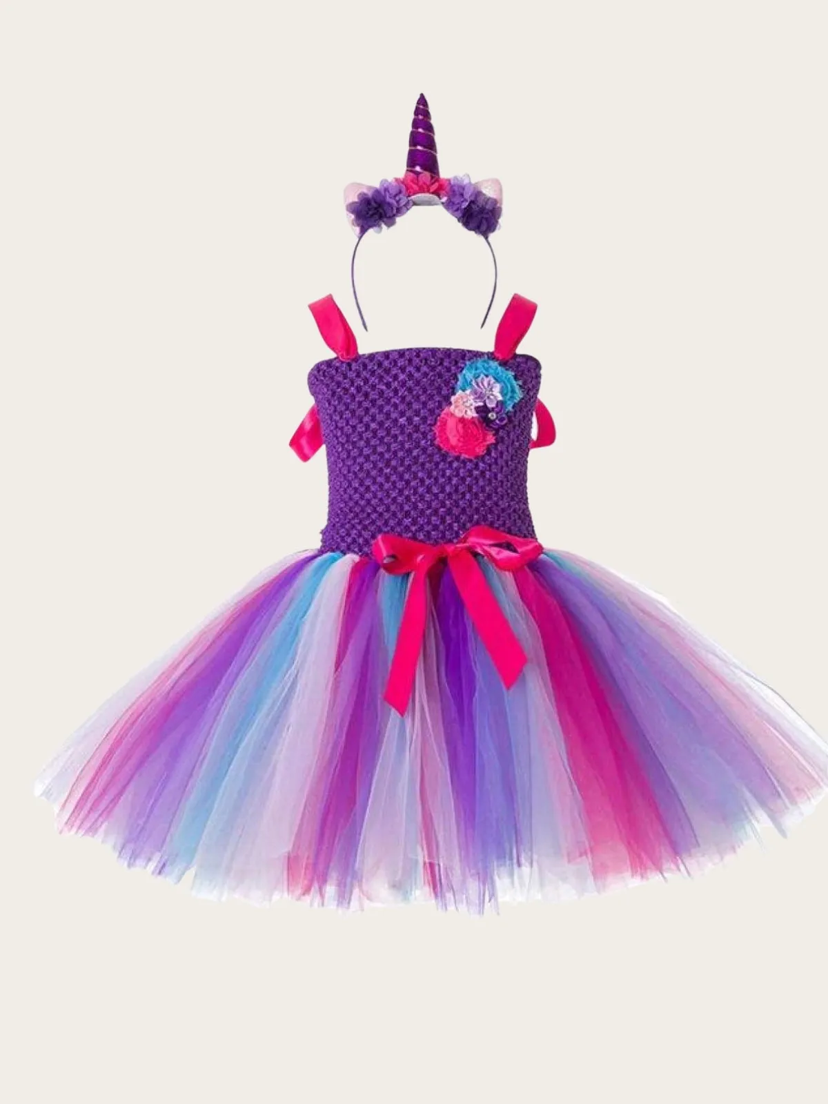 Magical Unicorn Tutu Dress And Headband Set