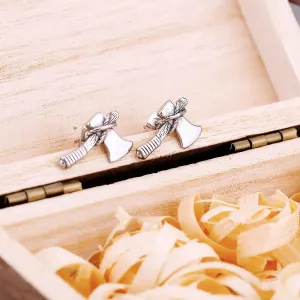 Nordic Slavic Axe Stud Viking Earrings