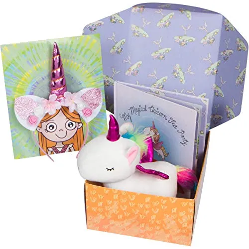 Pixie Crush Unicorn Gift Set Book Plush Toy Headband for Girls