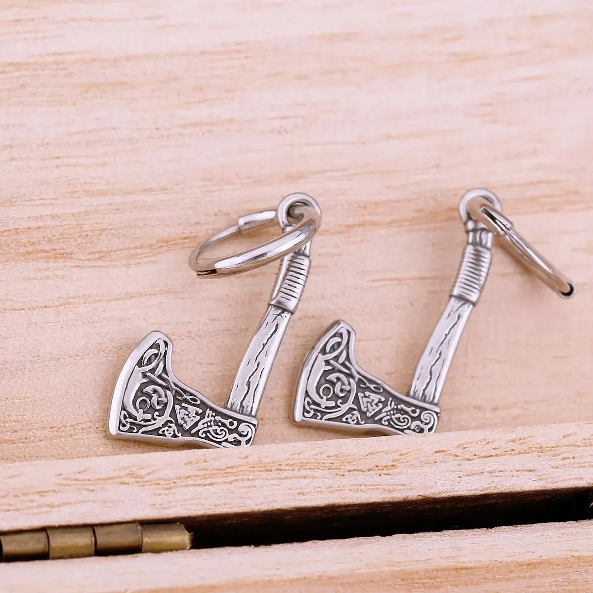 Rune Axe Viking Earrings