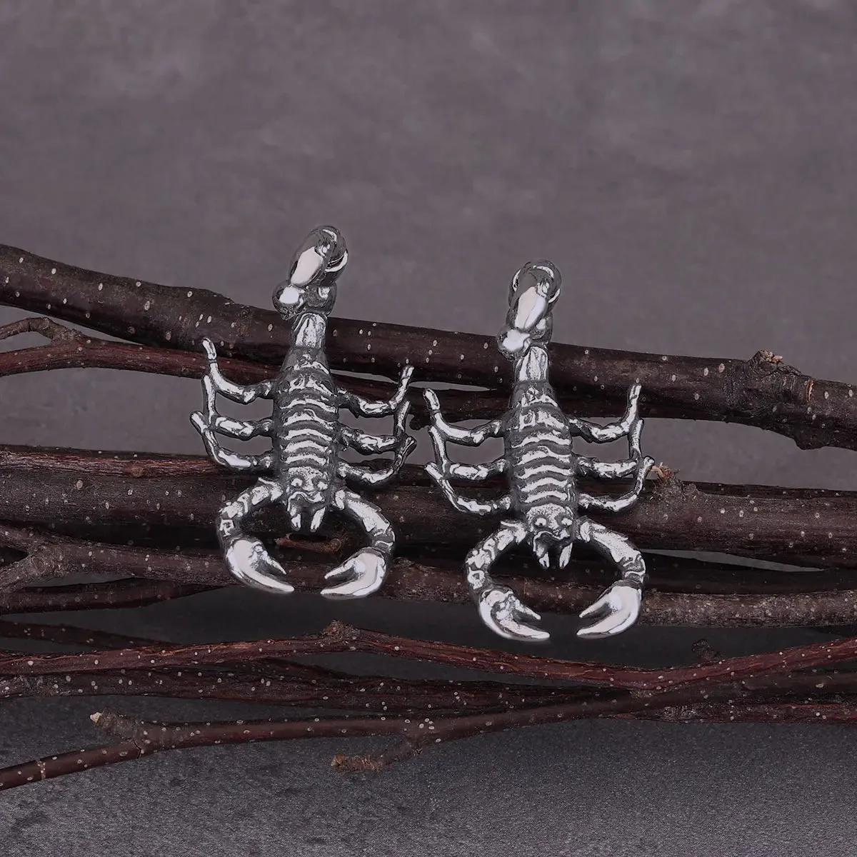 Scorpion Drop Viking Earrings