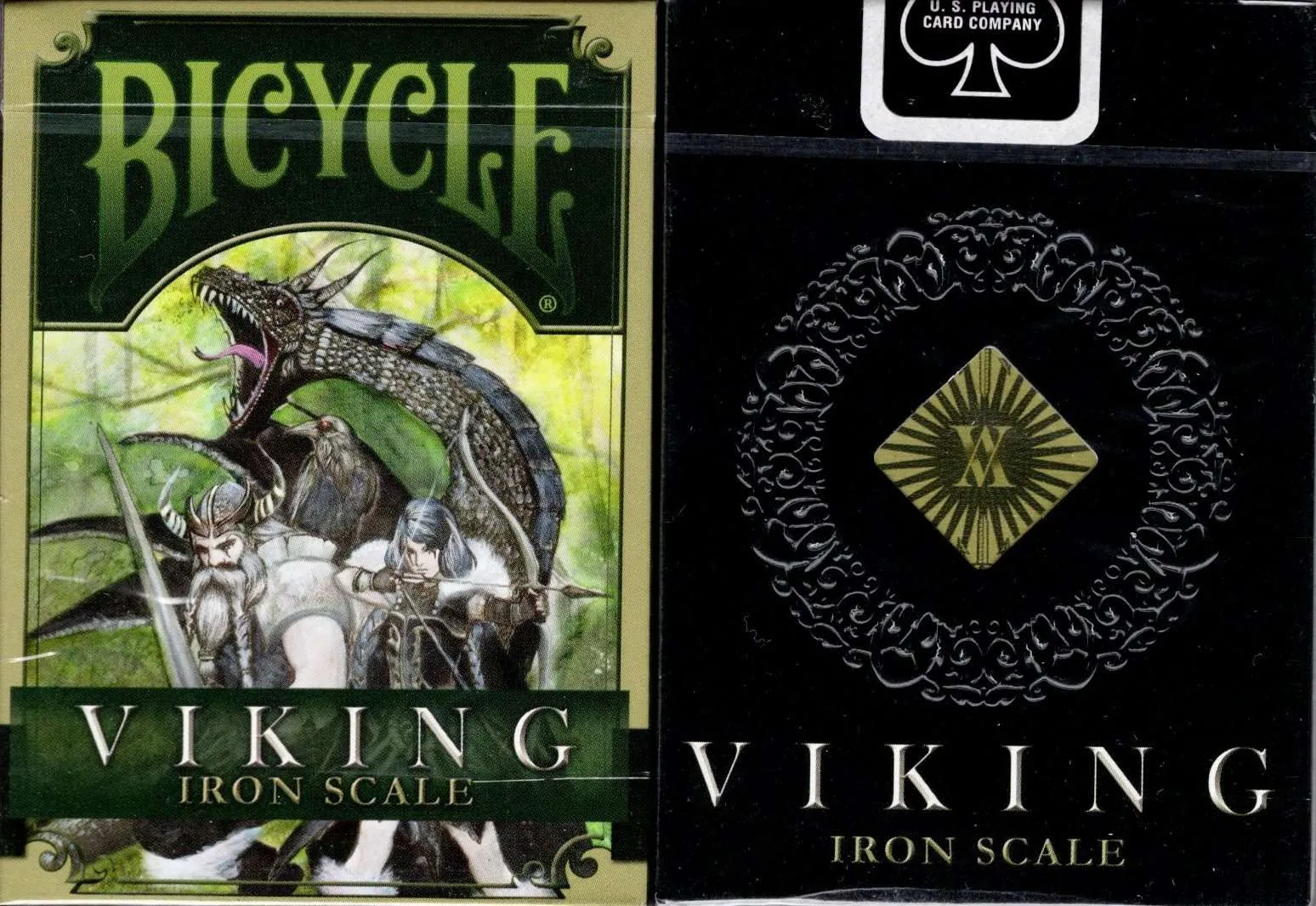 Viking Iron Scale Bicycle Playing Cards