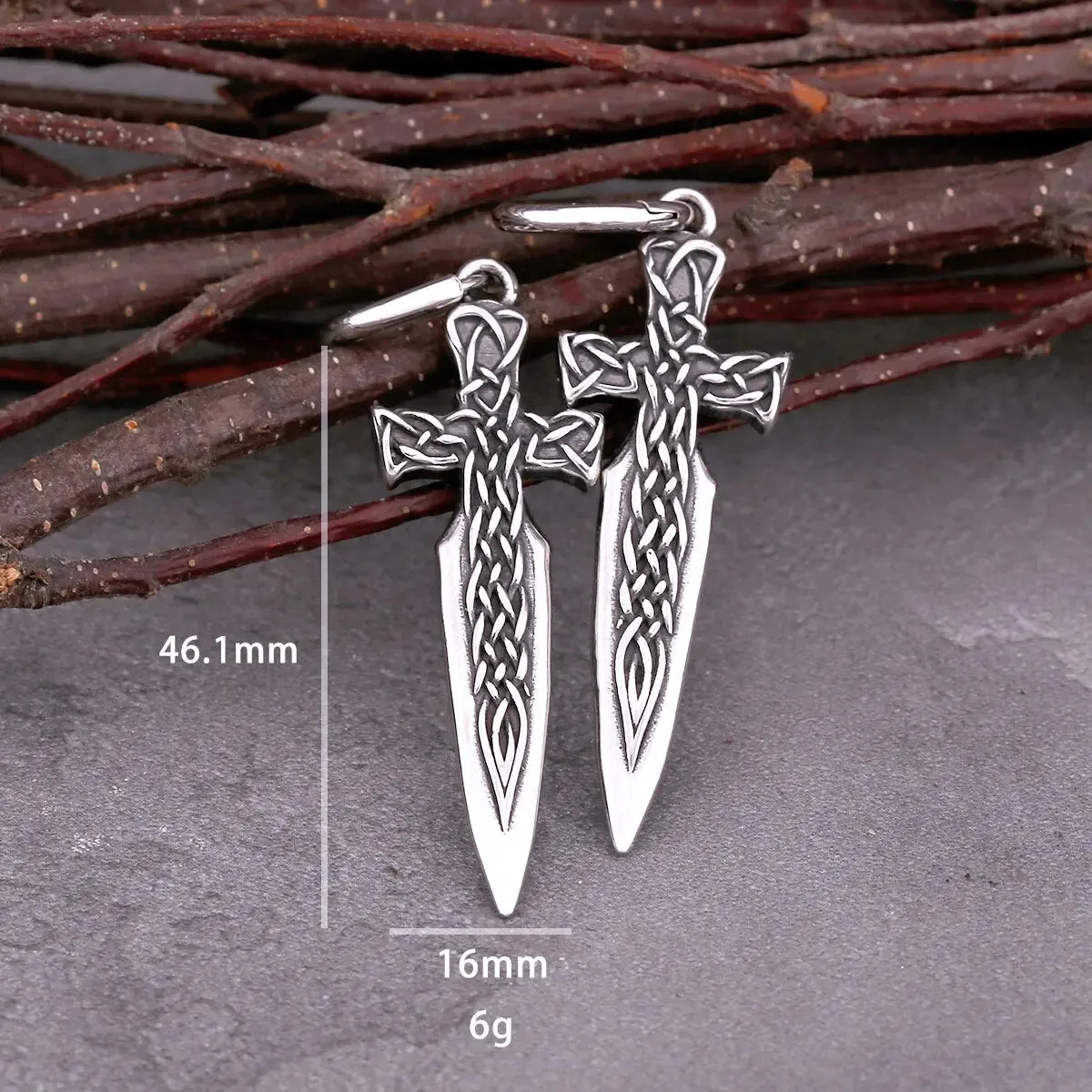 Warrior Sword Viking Earrings